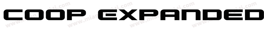 Coop Expanded字体转换